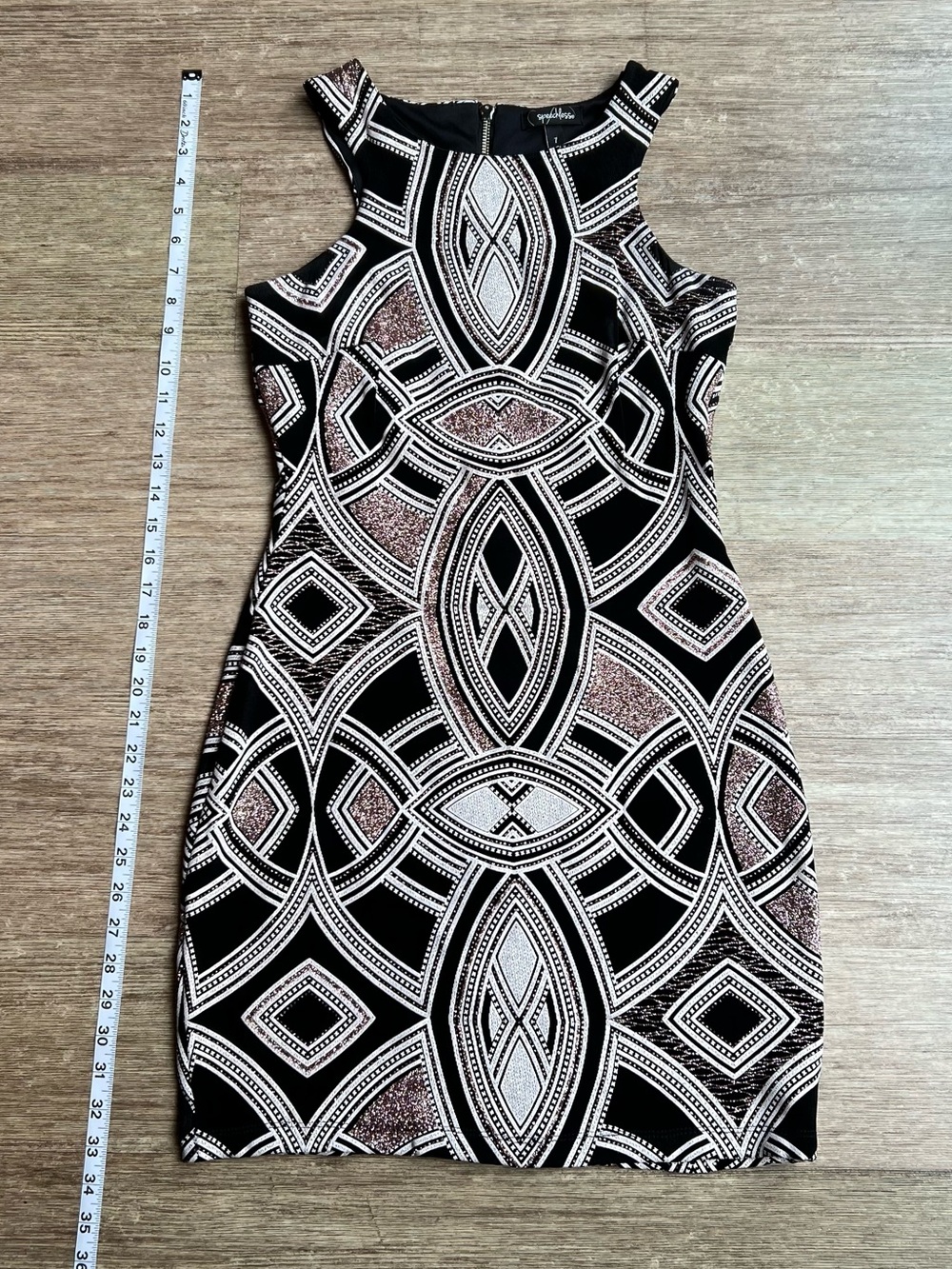 Glitter Bodycon Semi-Formal Dress